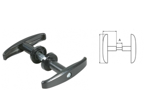 Poignée de porte de jardin extérieure à double extrémité en fonte de zinc - Product Image 2