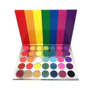 35 renk paleti zalim ücretsiz kozmetik Ultimate göz alıcı paleti gökkuşağı göz farı paleti makyaj için