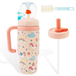 Vaso de Acero Inoxidable con Aislamiento al Vacío Whale Ice Blast - Vaso Infantil para Guardería y Camping - Vaso Ecológico para el Hogar - Product Image 1