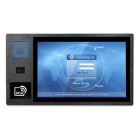 Ordinateur industriel à écran tactile PCAP robuste de 19 "pouces Terminal PC en libre-service avec imprimante Lecteur de codes à barres NFC/RFID