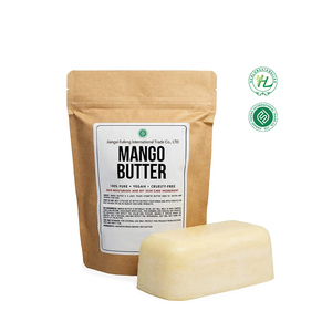 Manteca de Mango Natural Cruda al por Mayor, 1 kg, Manteca de Semilla de Mango Prensada en Frío Sin Refinar para Crema Capilar, Base para Jabón - Product Image 1