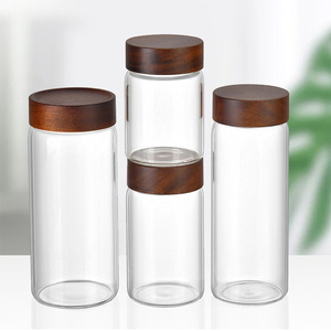 Juego de Frascos de Vidrio de Borosilicato de Alta Calidad de 140 ml con Tapa de Bambú, Venta al por Mayor - Product Image 5