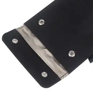 Custom Security Rfid Single Blocking Afscherming Stof Real Faraday Pouch Voor Autosleutels Mobiele Telefoon Faraday Tas