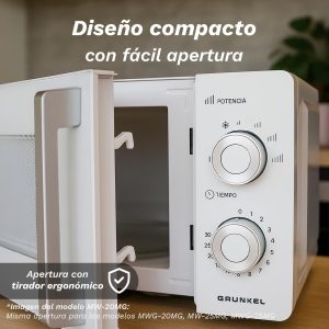 Forno a Microonde Grunkel 25L con Grill 900W Bianco - Product Image 6