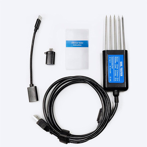 เครื่องวัดคุณภาพดิน J&R Smart 8-in-1 แบบ USB วัดค่า EC <span class=keywords><strong>PH</strong></span> ความชื้น อุณหภูมิ ความเค็ม พร้อมวิเคราะห์ NPK แบบเรียลไทม์ - Product Image 5