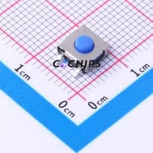 TS-1158B-C-B-BL Tactile Switch SMD-4P,6.2x6.2mm Switch Single Pole Single Throw Round Button 2.6N Vertical Mount - Product Image 1