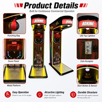 Máquina de Boxeo Neofuns Boxing Champion 2, Certificada por CE y ROHS, Eficiente Energéticamente, 74W, Juego de Boxeo Arcade para FEC y Bares