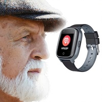 Montre connectée senior à succès avec appel vidéo SOS, suivi de santé, rappel de médicaments, 4G Android 8, GPS pour personnes âgées