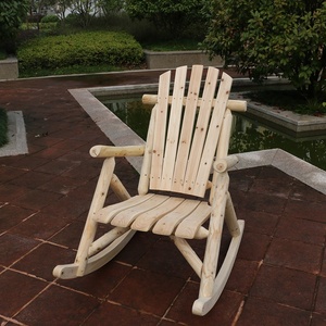 Chaises à bascule de jardin en bois de qualité exceptionnelle chaise à bascule de loisirs paresseux pour adultes - Product Image 3