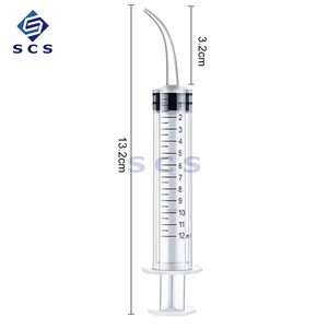 使い捨て12mlプラスチック経口医療用注射器,スケール歯科用灌漑設備付属品 - Product Image 2