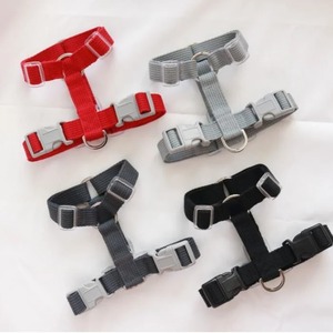 Set Tali Kekang Hewan Peliharaan Katun Luar Ruangan Grosir Pabrikan Pengekang Anjing Gaya H Dapat Disesuaikan - Product Image 3