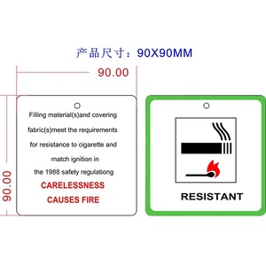 Segno di etichetta di avvertimento adesivo da parete per esterni personalizzato fare attenzione all'etichetta antincendio non fumare piastre di avvertimento resistenti al fuoco - Product Image 4