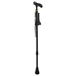 Canne en fibre de carbone Rong Jun RJ-A3001T avec poignée lumineuse, support à une seule jambe, pour personnes âgées, randonnée, camping - Product Image 1