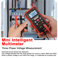 Multimeter Digital autantik profesional 4000 hitungan penguji Voltmeter untuk ahli listrik Multimeter bangku pintar