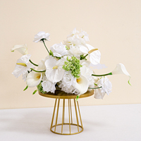 Fleurs artificielles, décoration de mariage, boule de fleurs blanches, centre de table pour mariage, décorations de table