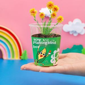 Boîte mystère <span class=keywords><strong>de</strong></span> plantes en pot en plastique pour enfants <span class=keywords><strong>de</strong></span> <span class=keywords><strong>maternelle</strong></span>, graines <span class=keywords><strong>de</strong></span> fleurs – Petit cadeau créatif pour les 7-12 ans, <span class=keywords><strong>décoration</strong></span> <span class=keywords><strong>de</strong></span> bureau - Product Image 1