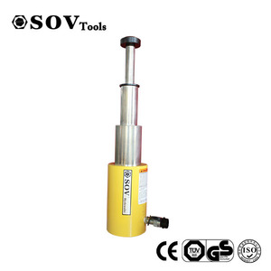 Vérin hydraulique multi-étages à simple effet de 10 à 30 tonnes de haute qualité pour voiture, prix usine - Product Image 1