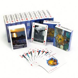 Factory Worldwide Souvenir Custom Design and Packaging 4 Color Printing Greece <b>Playing</b> <b>Cards</b> With City Names - Product Image 3