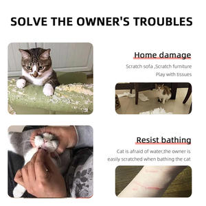 Forniture per cani e gatti stivali per gatti usa e getta traspiranti antigraffio scarpe per animali domestici impermeabili calzini forniture per animali domestici - Product Image 3