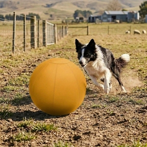Ballon de bergerie indestructible pour chien, grande taille, résistant aux rayures, jouet gonflable pour Border Collies et chiens de bergerie - Product Image 2