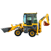 SNSC Mini-Radlader 3500KG Baggerlader für Landwirtschaft/Gartenbau 4-Rad-Lader-Bagger mit Günstigem Preis