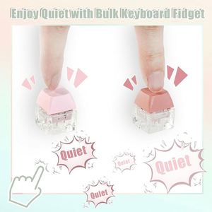ASMR Fidget Keyboard <b>Switch</b> with Mechanical Click Sound Interactive <b>Light</b>-Up Keycap Plastic Keychain Fidget Keychains - Product Image 2