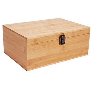 <b>Bamboo</b> Storage Box Square 10.5cm High Handmade Gift Craft Packaging <b>Container</b> - Product Image 5