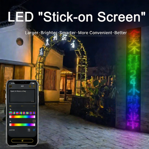 Panneau matriciel LED flexible RGB ultra-plat avec contrôleur USB, éclairage Devil Eye pour pare-brise de voiture, camion et concert - Product Image 4