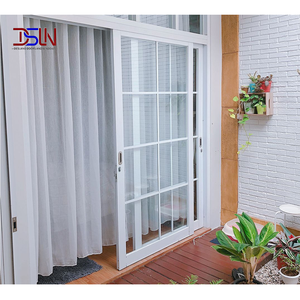 Porte coulissante en alliage d'aluminium avec verre isolant, structure résistante aux chocs pour usage commercial intérieur en centre commercial, garantie 5 ans (norme française) - Product Image 1