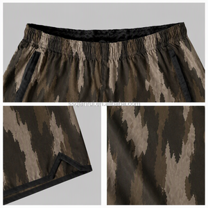 Custom Camo <strong>Shorts</strong> <strong>Men</strong> Loose Fit Desert Camouflage Drawstring Knee <strong>Length</strong> Casual Beach <strong>Shorts</strong> OEM ODM Low MOQ - Product Image 5