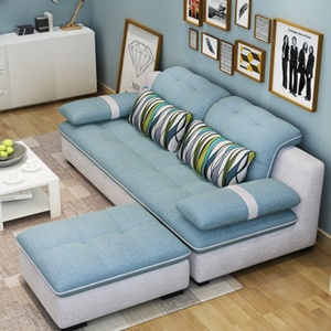 Sofá Moderno de Tres Plazas de Diseño Nórdico Contemporáneo para Sala de Estar, Tapizado en Tela a Precio Económico - Product Image 4