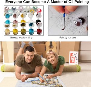 40x50 cm adultos principiantes flores pintura colorida margaritas <span class=keywords><strong>verde</strong></span> blanco amarillo DIY imágenes grandes pintura para colorear por número - Product Image 4