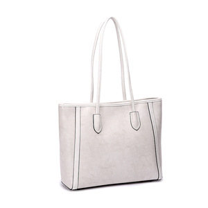 Sac fourre-tout en cuir ciré texturé, sac à main quotidien simple et polyvalent - Product Image 1