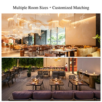 Ensemble de table et de chaises de luxe haut de gamme pour café, ensemble commercial moderne pour hôtel, restaurant, banquette, mobilier de café