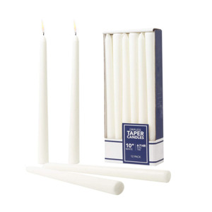 Vente en gros bon marché bougie conique à la paraffine blanche de différentes tailles - Product Image 1