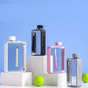 2022 nouveauté Logo personnalisé carré A5 cahier mémo plat bouteilles d'eau en plastique