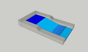 Simulatore di <span class=keywords><strong>Surf</strong></span> Galleggiante Commerciale Blu Chiaro, Attrezzatura per Divertimento Acquatico a Basso Costo per Uso Marino - Product Image 3
