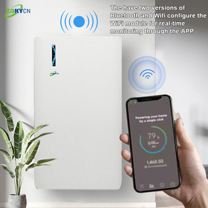 แบตเตอรี่ลิเธียมไอออนแบบติดผนัง 51.2V 207Ah กันน้ำ 5kWh, 10kWh, 15kWh สำหรับเก็บพลังงานภายในบ้าน พร้อมระบบจัดการแบตเตอรี่ (AC BMS) และรองรับ WiFi - Product Image 4