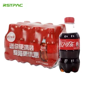 बोतलों के लिए गर्म बिकने वाली लाल हीट श्रिंक रैप पैकिंग मिनरल वाटर बोतल
