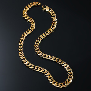 Collar con forma de corazón colorido de estilo exagerado, cadena cubana de aleación sencilla y moderna para hombre, joyería al por mayor - Product Image 4