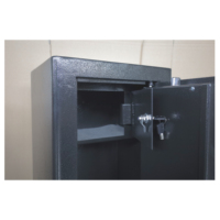 Coffre-fort à armes à feu en métal de qualité supérieure, modèle Shuaima L6-6, 400*350*1500mm, épaisseur 6mm, avec serrure à clé, robuste, NOIR/GREY FONCÉ, pour usage pénitentiaire