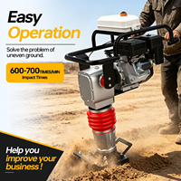 Compacteur de sol thermique robuste 6,5 CV, 75 kg, avec logo ODM