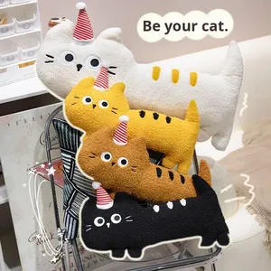 Coussin d'oreiller doux en peluche en forme de chat long pour couette de conception de princesse pour le soutien du <span class=keywords><strong>lit</strong></span> et des jambes cadeau d'anniversaire unisexe - Product Image 2