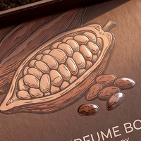 Boîte cadeau de luxe personnalisée pour Cologne marron et boîte magnétique pour parfum avec boîte de présentation en papier et emballage pour parfum