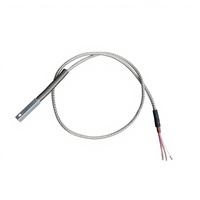 PROG SR104 Sensor Suhu RTD Platinum PT100 PT1000 dengan Ketepatan A+0.15 -70~500 2/3/4 Kabel untuk Pipa