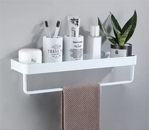 Caddie de douche multifonction Organisateur de salle de bain Rangement mural <span class=keywords><strong>Étagère</strong></span>s de douche de salle de bain <span class=keywords><strong>sans</strong></span> perçage - Product Image 1