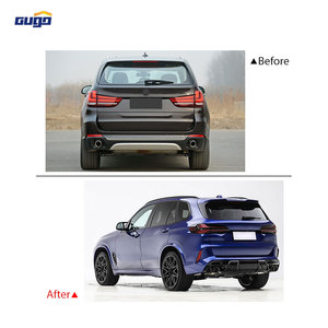 ชุดแต่ง GUGO X5M F15 สำหรับ BMW X5 ปี 2014 - <span class=keywords><strong>2018</strong></span> ให้เป็นรุ่นปี 2023+ สไตล์ G05 X5M ประกอบด้วยกันชนหน้า กระจังหน้า สเกิร์ตข้าง อุปกรณ์ตกแต่ง Facelift - Product Image 3