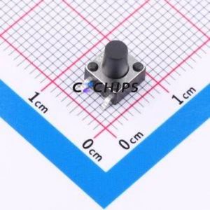 K2-6639SP-I4SC-04 Tactile Switch SMD-4P,6x6mm Switch Single Pole Single Throw Round Button 2.5N Vertical Mount - Product Image 1
