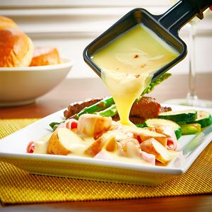 Mini ensemble de 4 poêles <span class=keywords><strong>à</strong></span> <span class=keywords><strong>raclette</strong></span> avec 4 spatules en bois, grill électrique universel et poêle <span class=keywords><strong>à</strong></span> frire pour la maison et l'extérieur - Product Image 2