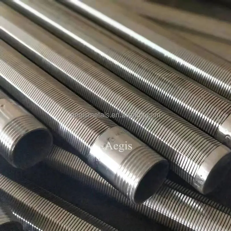 Stainless steel 304 316 Dia 20 30 cm custom deep tube well strainer wedge wire filter pipe